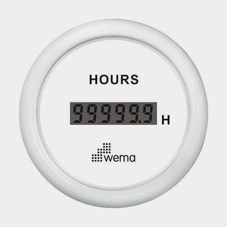 Timräknare digital vit