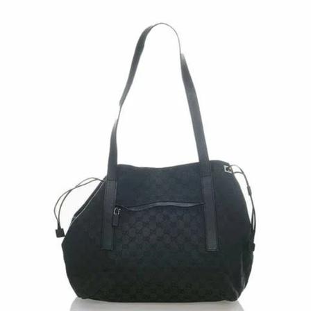 Gucci Vintage Pre-ownedCanvasgucci-bags Sort, Dame Vintage Tasker, Størrelse: ONE Size