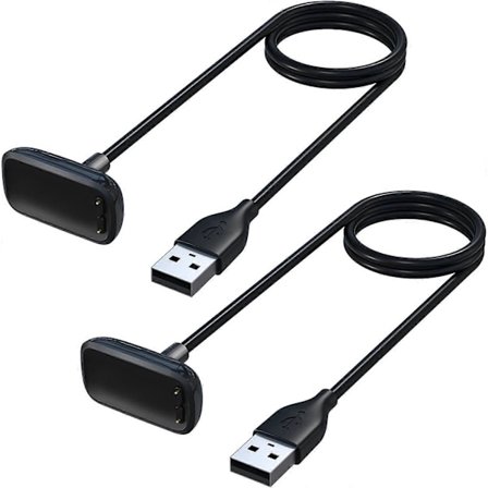 2-pack Laddningskabel Kompatibel med Fitbit Luxe/Fitbit Charge 5 Laddare, 3,3 fot Hållbar Ersättnings-USB Smartwatch Laddningsdockningsstation för 