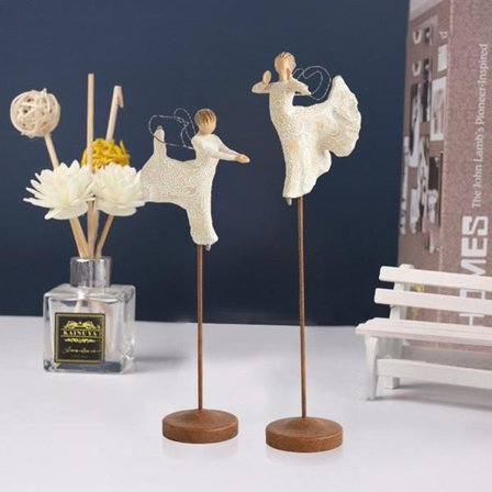 2 stk Willow Tree Julekrybbe Figur Statue Håndmalt Dekorasjon Julegave Juledekorasjon Ornament