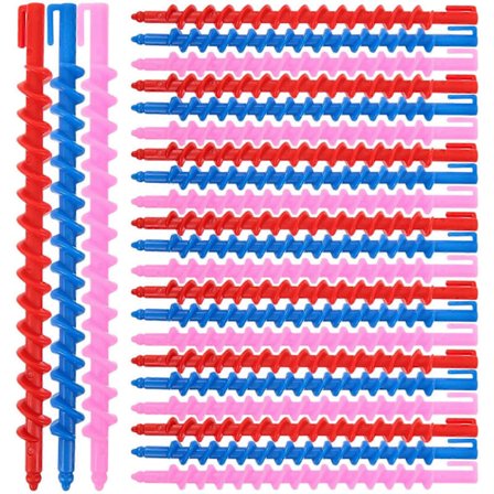 20 STK Hårkrøllere Permanentstenger Spiral Permanentstenger Hårruller Hårkrøllingsverktøy