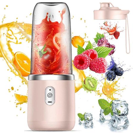 Mini-mehustin USB Kannettava Tehosekoitin Pieni Sähköinen Mehustin Pinkki Kompakti Matkamalli