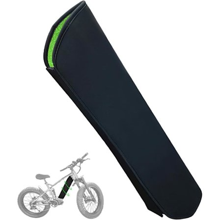 Vattentätt E-cykel Batteriskydd Reflekterande Köldskydd Isolering Fodral För Elektrisk Cykel Förvaringsväska Grön 36x42cm