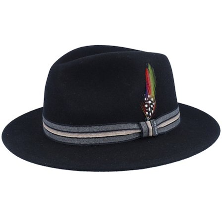 Stetson - Nero traveler Cappello - Woolfelt Black Traveller @ Hatstore