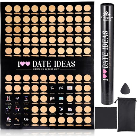 100 Datumsskrapa Poster Pargåvor, 100 Saker Att Göra Hink