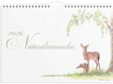Burde Väggkalender Naturalmanacka 2026 - Lyreco - Almanackor och kalendrar - Väggkalendrar - Bildkalendrar