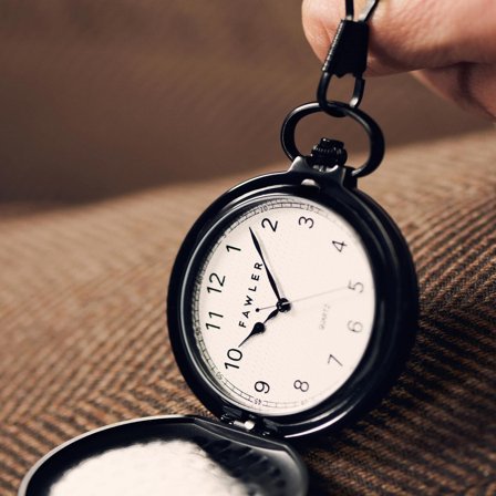 Easton | Schwarze Taschenuhr für Männer - Taschenuhren