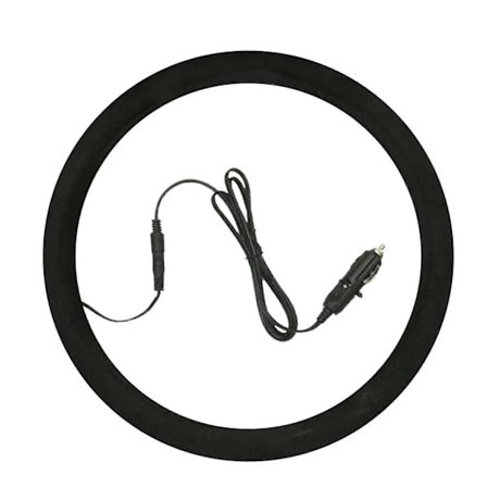 Universal Oppvarmet Rattmuffe i Semsket Skinn 15 tommer Rask Oppvarming