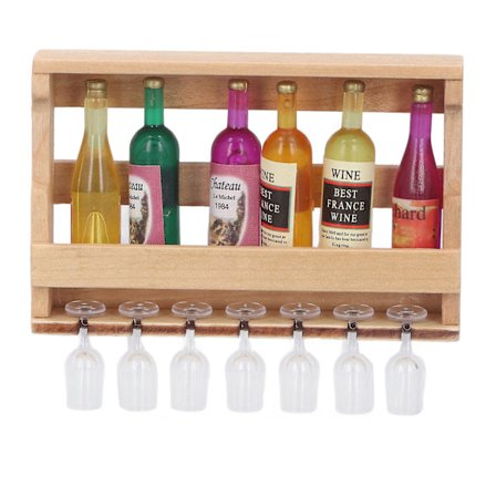 Miniatyr Vinstativ 1/12 Skala Dukkehus Kjøkkentilbehør