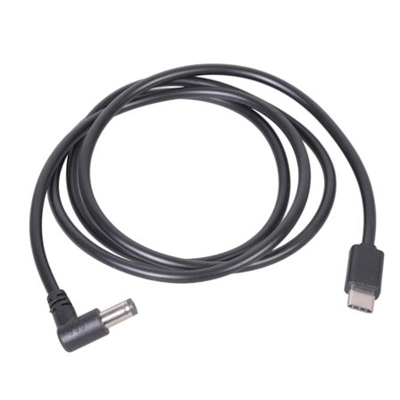 Professionelle udløserkabel USB C til 5.5x2.5mm 90 graders vinklede stik 9V/12V/20V valgbar udgang