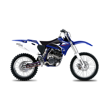 Blackbird Dream 4 Complete Decal Kit with Seat Cover Blue-Black-White - Yamaha YZ 400F 1998-1999