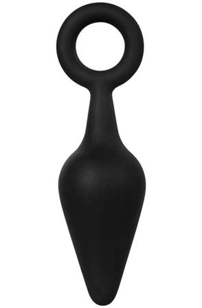 Butt Plug With Ring Medium 11,9 cm Analplugg med dragring - Blushme.se