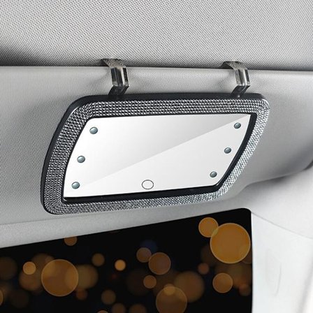 6 LED Bling Solskærm Spejl Makeup Spejl Dekoration Bil I