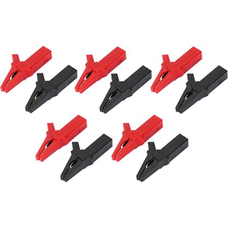 10 st 10 mm batteriklämma 30a/1000v elektrisk testklämma för elektronisk utrustning