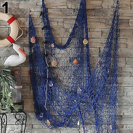 Fiskenet Seaside Wall Beach Party Havskaller Væg Loft Bar Hjem Indretning