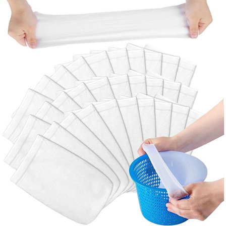 ING 30x Skimmernet - Pool Skimmersokker - Skimmer Forfilter - Genanvendelig - Pool Skimmersokker Til Fjernelse af Hår, Blade, Pollen - Til Nedgravede 