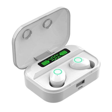 Smart BT Headset Touch Digital Display 5.1 Trådlöst Vattentätt In-Ear Headset HD Ljudkvalitet Bas Brusreducering[D]