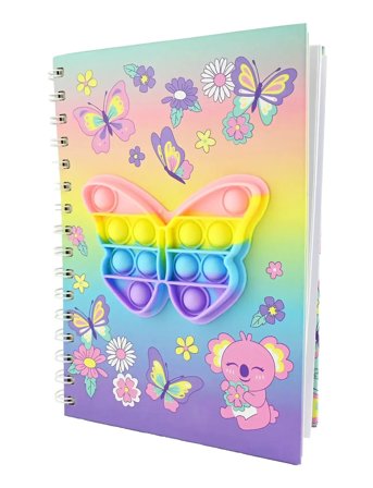 Robetoy Notebook Spiral Pop It Butterfly A5 - Multi/patterned - ONE SIZE