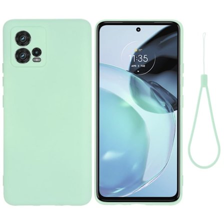Matt Motorola Moto G72 skal av flytande silikon - Grön