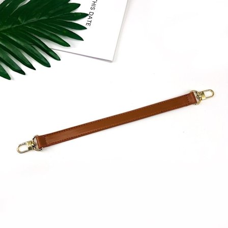 Skinn Short Bag Strap Bag Håndtak BRUN