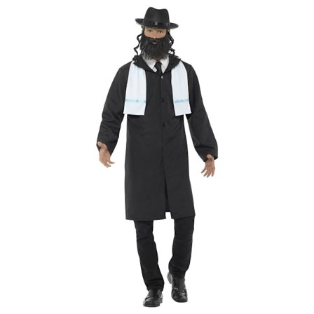 Smiffys Herr Rabbi Kostymset M Svart