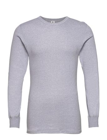 Dovre T-Shirts 1/1 Ærme T-Langærmet Skjorte Grå Dovre