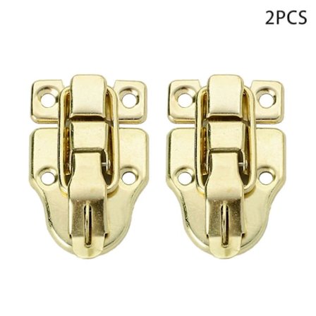 2-pak bagagerum andenæb hængelås kuffert værktøjskasse retro stil trækasse skiftelås