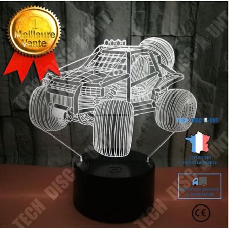 TD Skrivbordslampa dekoration 3D LED färgglad touch 3D nattlampa