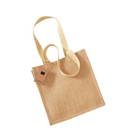 Westford Mill Kompakt Jute Tote Bag One Size Naturlig