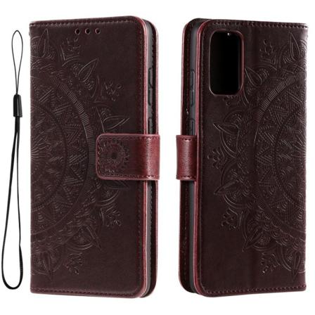 SKALO Samsung A53 5G Mandala Flip Cover - Mørkebrun Dark brown