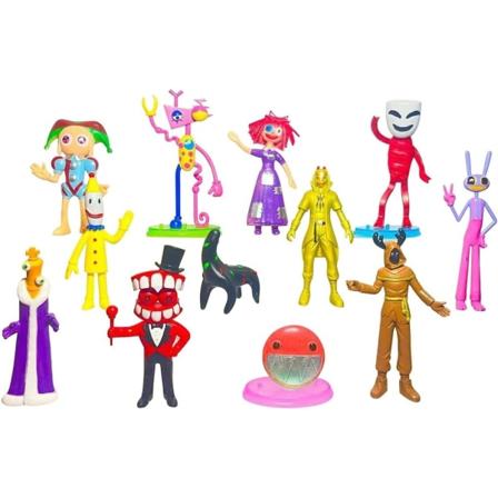 12 The Amazing Digital Circus Figurer Set, Pomni Jax Modell Leksaker För Barn Presenter, The Amazing Digital Circus Samlarobjekt Anime Figurer 12pcs-e