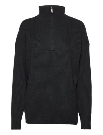 Nena Sweater Høyhalset Pologenser Svart Twist & Tango