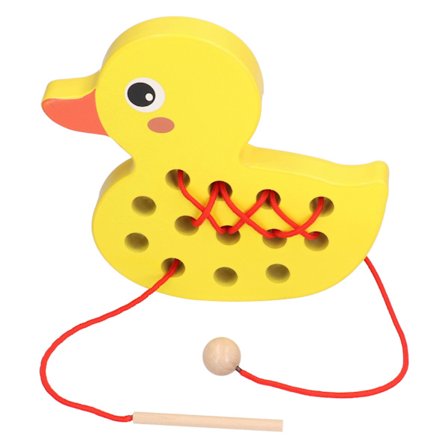 Treleke leker i tre, and, hval, holdbar, søt, luktfri, trygg, utsøkt, robust, treleker for gutter og jenter