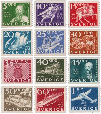 Sverige - Ubrugt sæt AFA 231-242