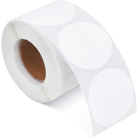 500 stk. 25mm runde klistermærker cirkel termiske etiketter til fest fødselsdag brylluppink