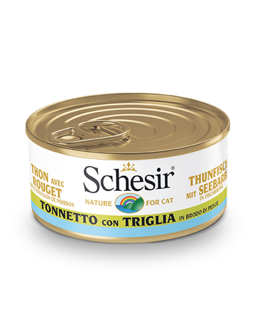 Schesir Tonnetto Con Triglia Lattina Cibo Umido Gatto Adulto 70g