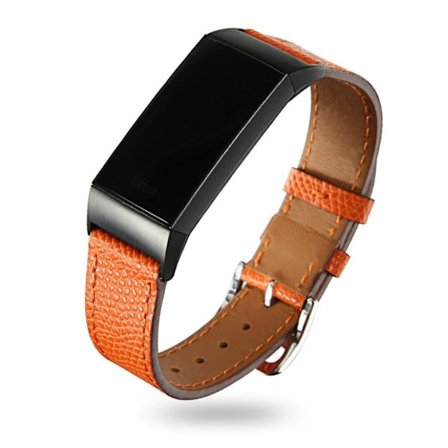 Fitbit Charge 3 äkta klockarmband - Orange