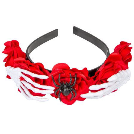 Hårbøyle med Blomster & Skjeletthender