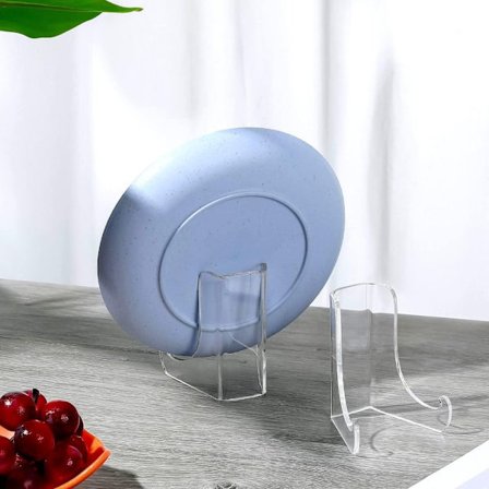 2 stk Akryl Transparent Display Rack Transparent Oppbevaringsrack