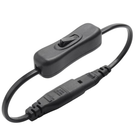 Virtajohdon jatkojohto, Iec320 C7 - C8 -virtasovittimen jatkojohto kytkinohjauksella, jossa "8" Int [db]