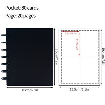Fotoalbum Løsbladperm SVART