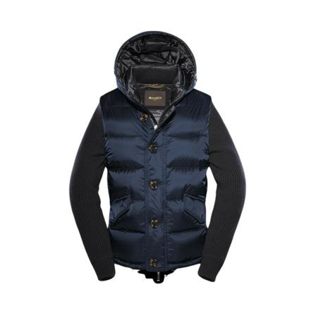 Moorer, Foscolo-Shm Bomber Jacket Niebieski, Mężczyzna, Rozmiar: S