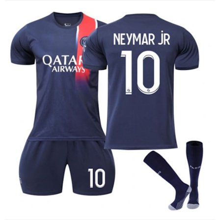 23-24 Paris Hemmafotbollströja Kit Barn Nr 10 Neymar 23/24 Sininen 23/24 Sininen
