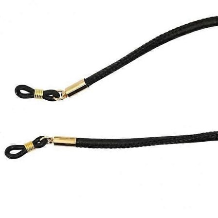 5x Sportglasögon Båge Snöre PU Läder Snöre Solglasögonhållare Svart-WELLNGS