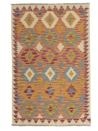 Tribal Petit Kilim Afghan Old Style Tapis 102X146 Laine
