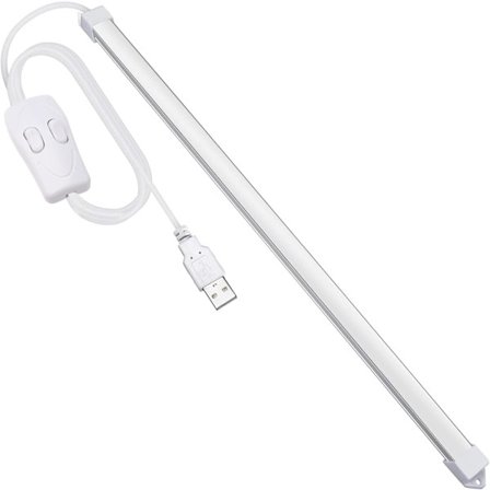 LED-lysstripe, 35 cm, stripelys, 3 fargetemperaturer plugg-inn USB LED-lys, tynn LED-lysstripe for rom, [energiklasse A++]