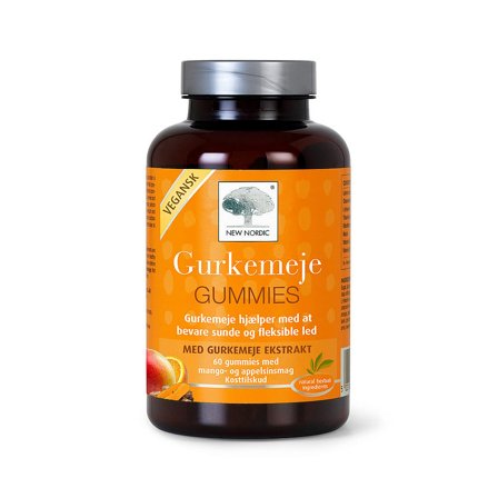 New Nordic Gurkemeje Gummies 60 stk., Helse & Madvarer, Ingredienser, Gurkemeje