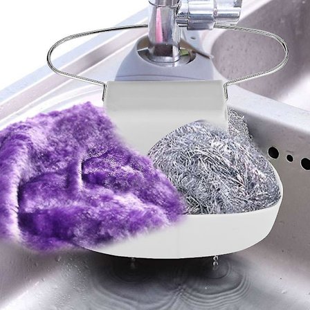 Bærbar Hængende Svampe Dræningskurv Køkkenvask Stativ