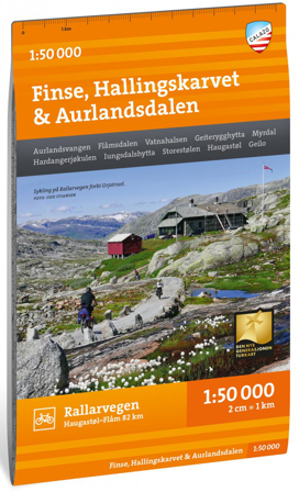 Calazo Turkart Finse, Hallingskarvet & Aurlandsdalen, 1:50 000