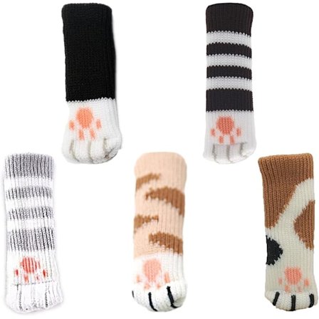 20 kpl Tuolin Sukkia, Söpö Kissan Muotoiset Tuolin Sukat, Liukumattomat Huonekalujen Jalkojen Sukat, Pöydille, Työpöydälle, Sohvalle, Sängylle, 